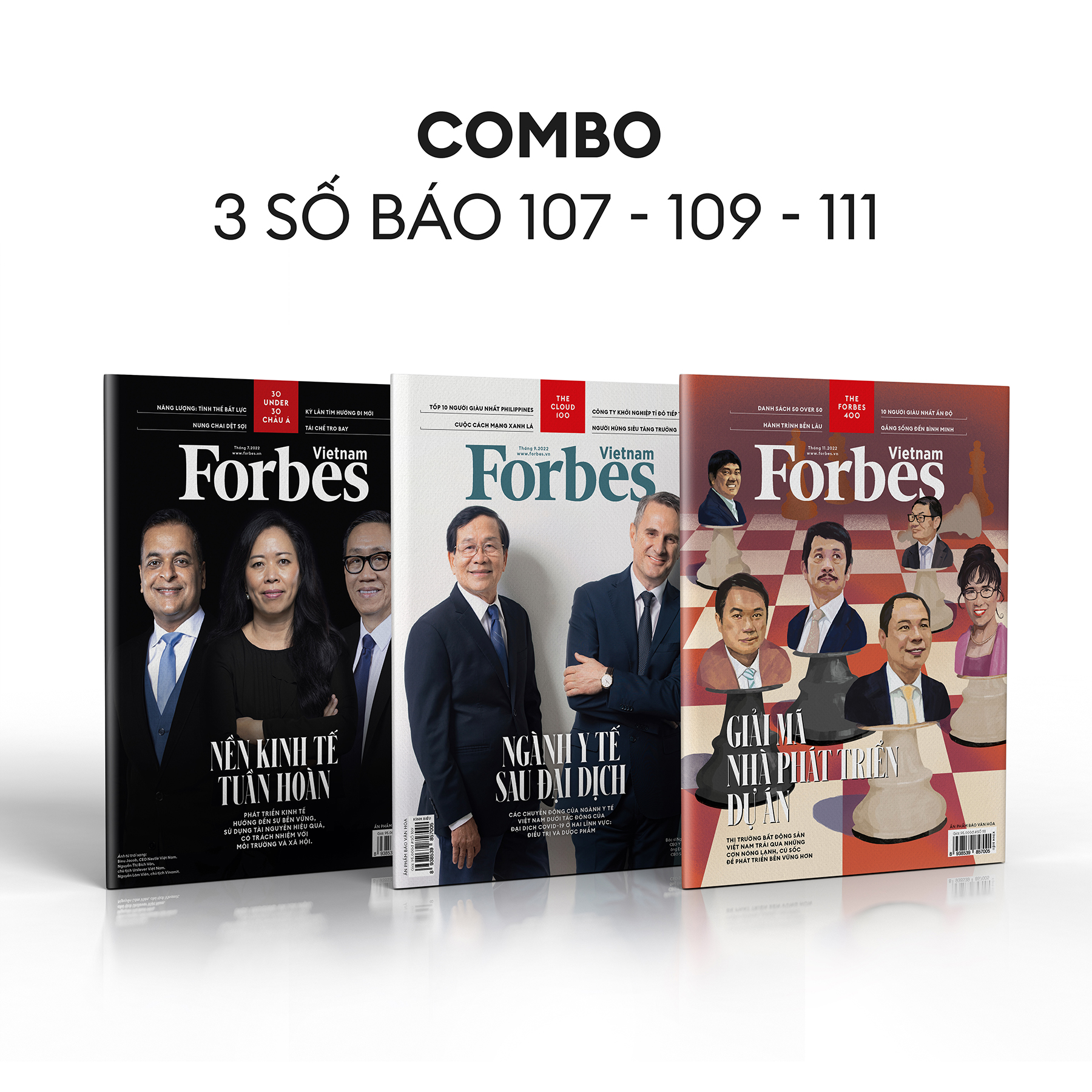 Combo 3 cuốn số 107, 109, 111 (Tháng 7,9,11. 2022)