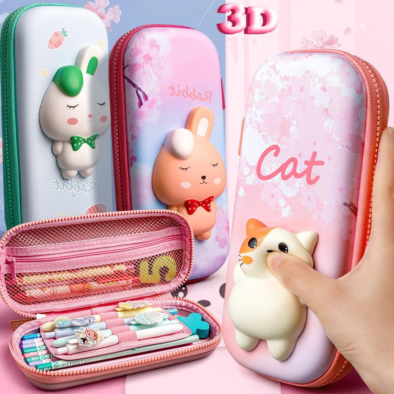 Kawaii Lớn Đựng Văn Phòng Phẩm Túi Trữ Túi Đựng Trang Điểm Dễ Thương Túi Đồ Dùng Học Tập Bé Gái Bé Trai Trẻ Em Quà Tặng Hình Thú Hoạt Hình