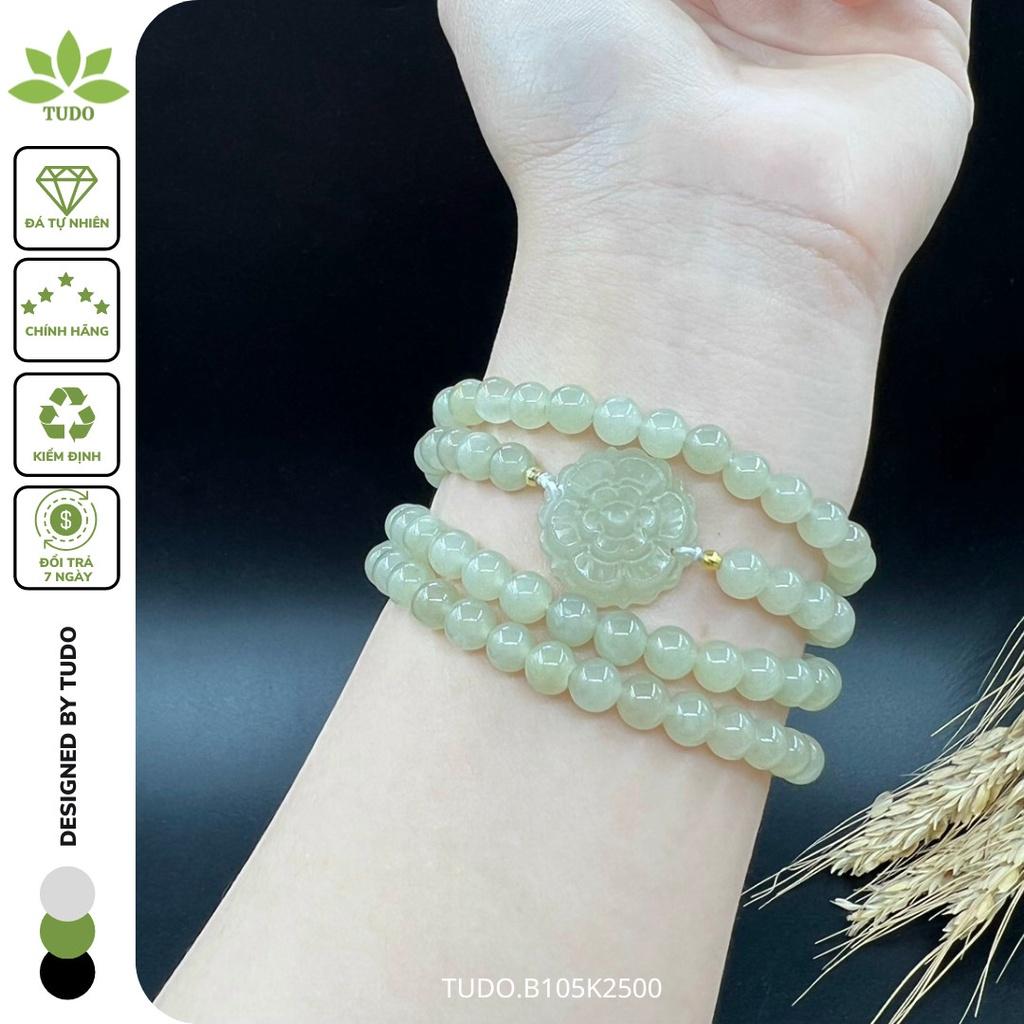 Vòng Tay Nữ Đẹp - Vòng Phong Thủy Đa Mệnh B105K2500 VCVHOAD Charm Hoa Mẫu Đơn