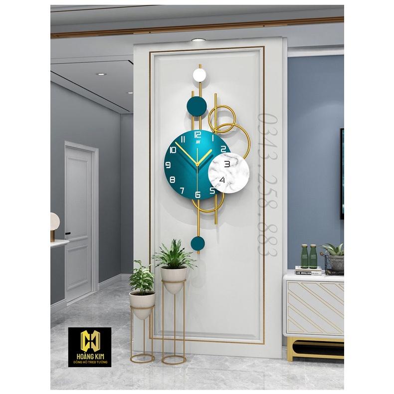 Đồng hồ treo tường đồng hồ trang trí decor phong cách hiện đại kiểu dáng mới nhất size 34x66cm và 40x80cm