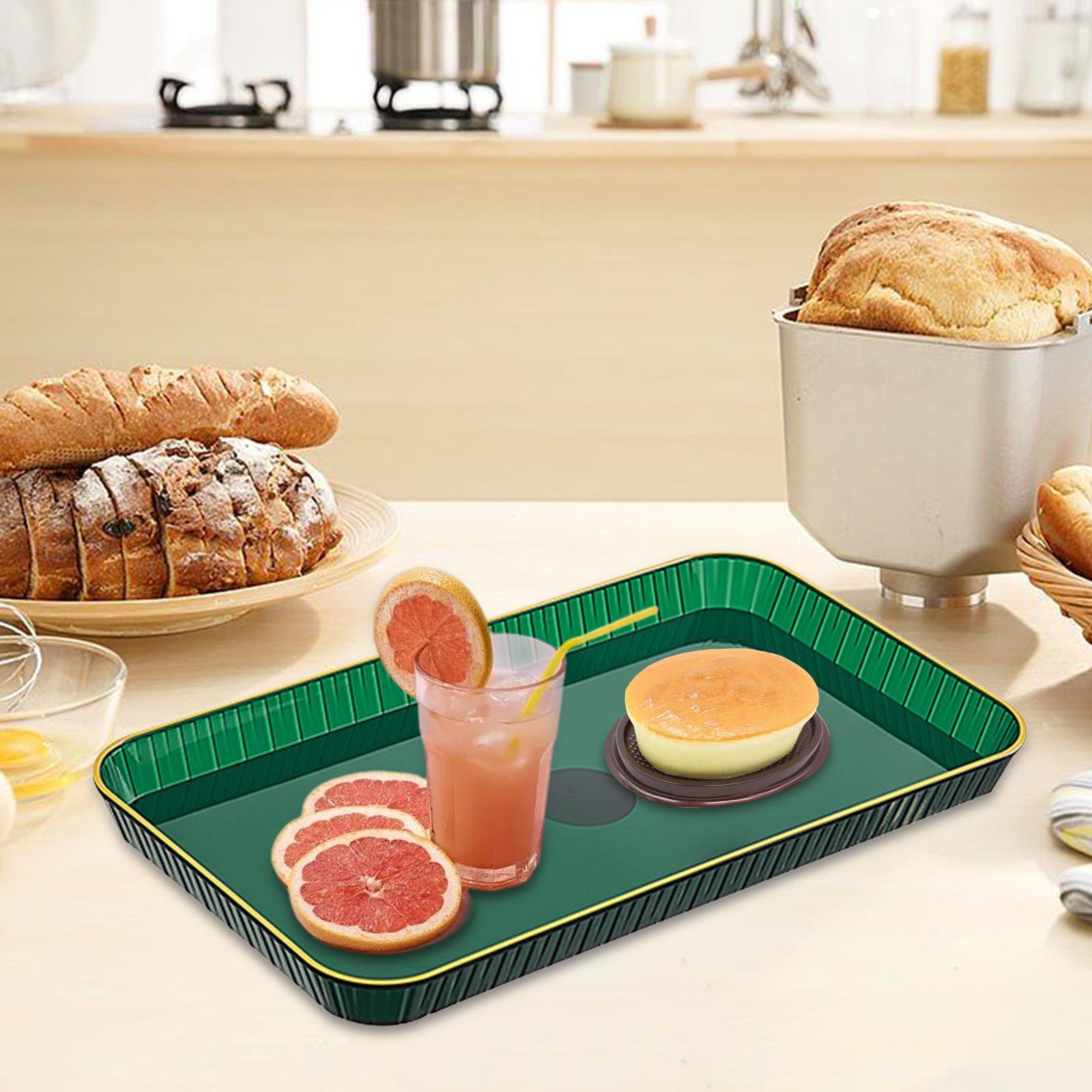 Rectangle Serving Tray Storage Makeup Fruit Plate for Dessert Fruit Veggies