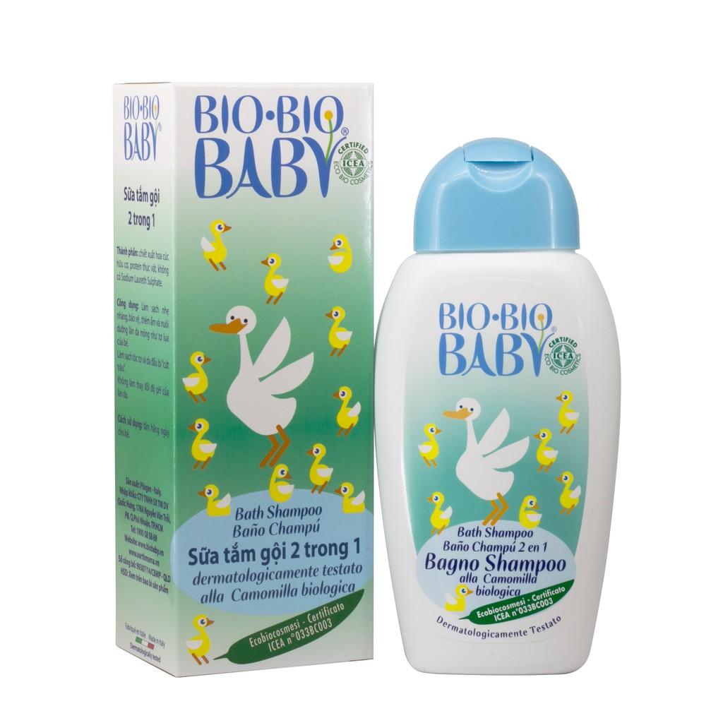 Sữa Tắm Gội 2 trong 1 Organic BIO-BIO BABY 250ML