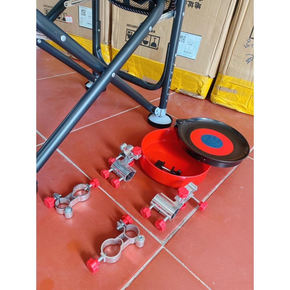 Ghế Câu Đài Hình Cá Chép Tựa Cao Ghế Địa Hình Gồm Đầy Đủ Phụ Kiện Đồ Câu Việt Bắc