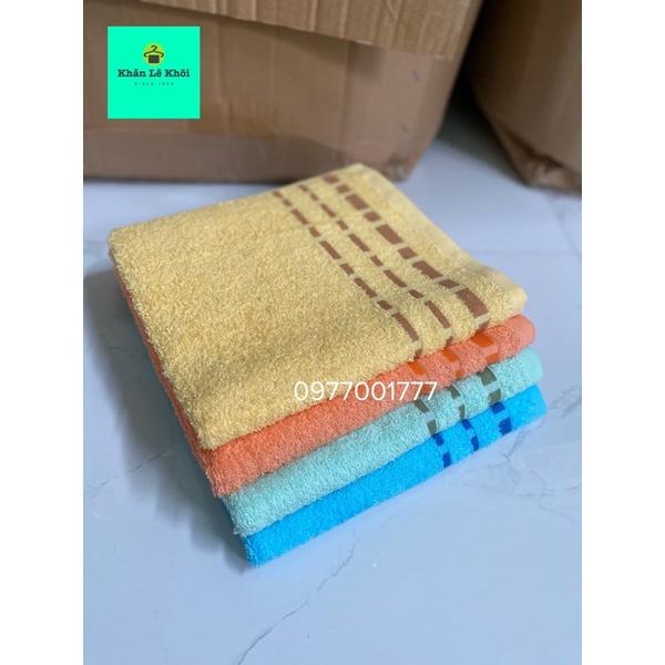 Khăn tắm vừa 50x100cm 100% cotton thấm hút tốt Hoạ tiết ô - Thương hiệu KMH Nhiều màu
