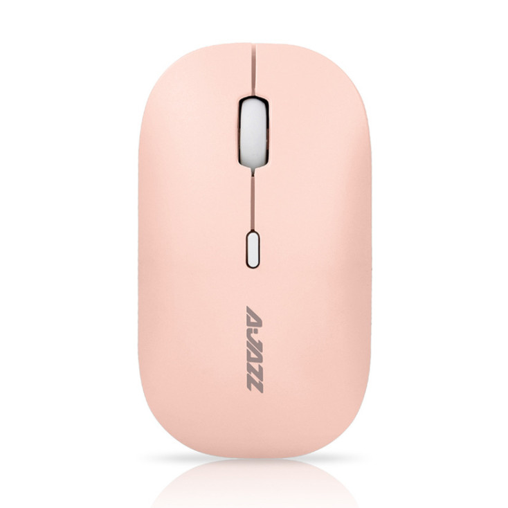 Chuột Không Dây Không Ồn AJAZZ i18 Pink Silient Mouse (Màu Hồng) - Hàng Nhập Khẩu