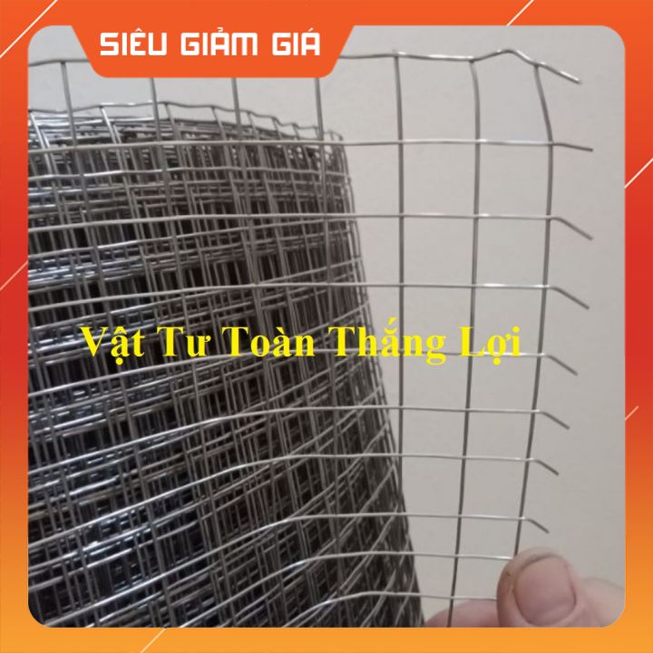 ( Khổ cao 1m ) Lưới sắt vây gà vịt thú nuôi mắt lỗ rộng 1.2cm và 2cm