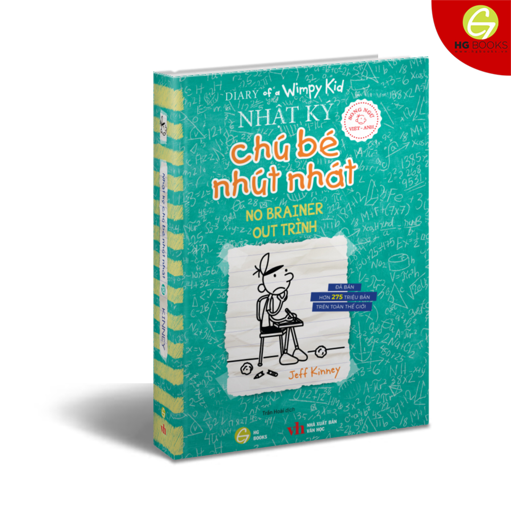 Sách: Nhật Ký Chú Bé Nhút Nhát tập 18: No Brainer - Phiên bản tiếng song ngữ Việt-Anh