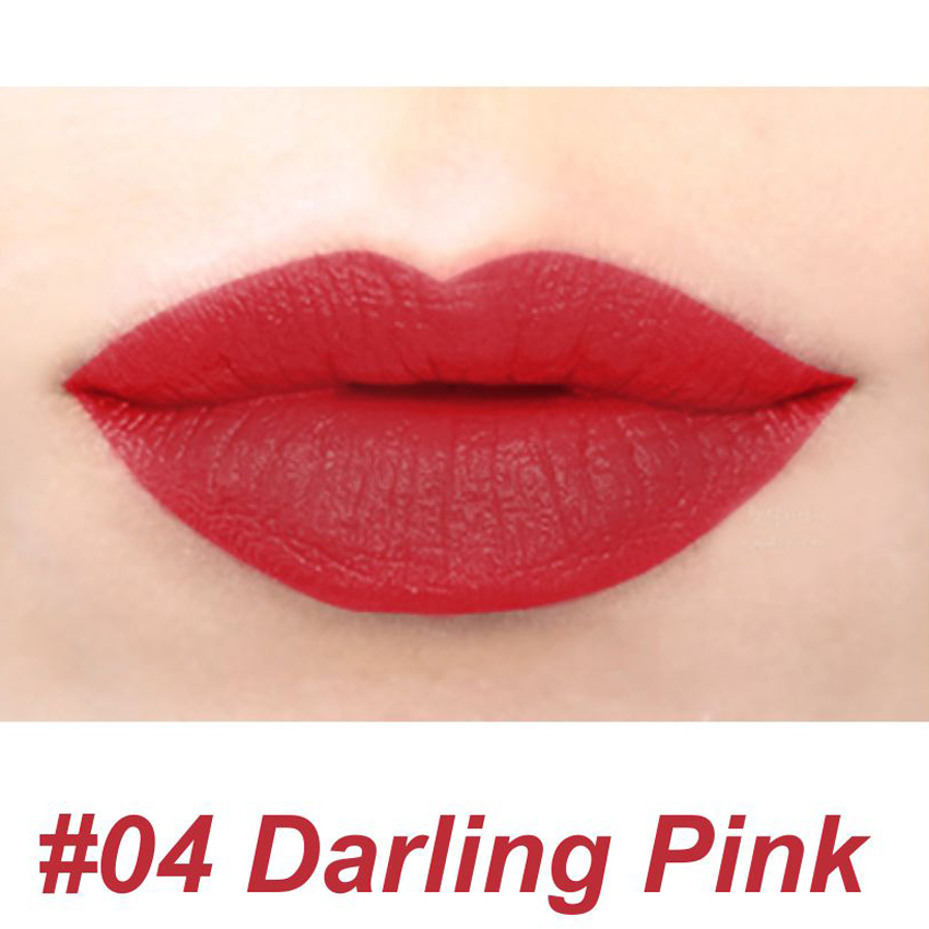 Son lì mềm môi Beauskin Luxury Darling Matte Hàn Quốc 3.5g (#04 - Đỏ sắc nâu) + Móc khóa