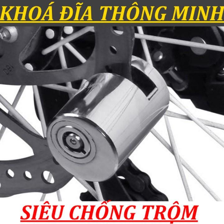 Khóa phanh đĩa xe máy chống trộm chất liệu thép nguyên khối thiết kế thông minh an toàn