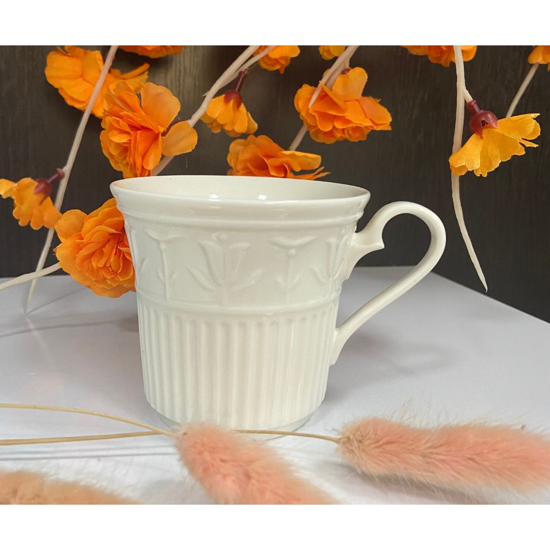 Tách cà phê 0.20 L Tulip nổi Trắng Ngà (022025000) - Gốm sứ cao cấp Minh Long 1