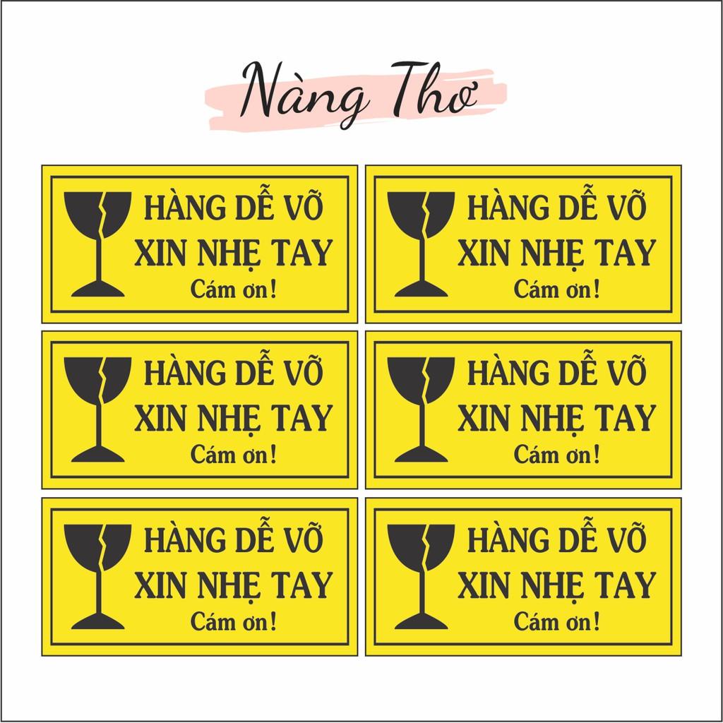@SIÊU RẺ _100 miếng dán hàng dễ vỡ kích thước 10x5cm mỗi miếng