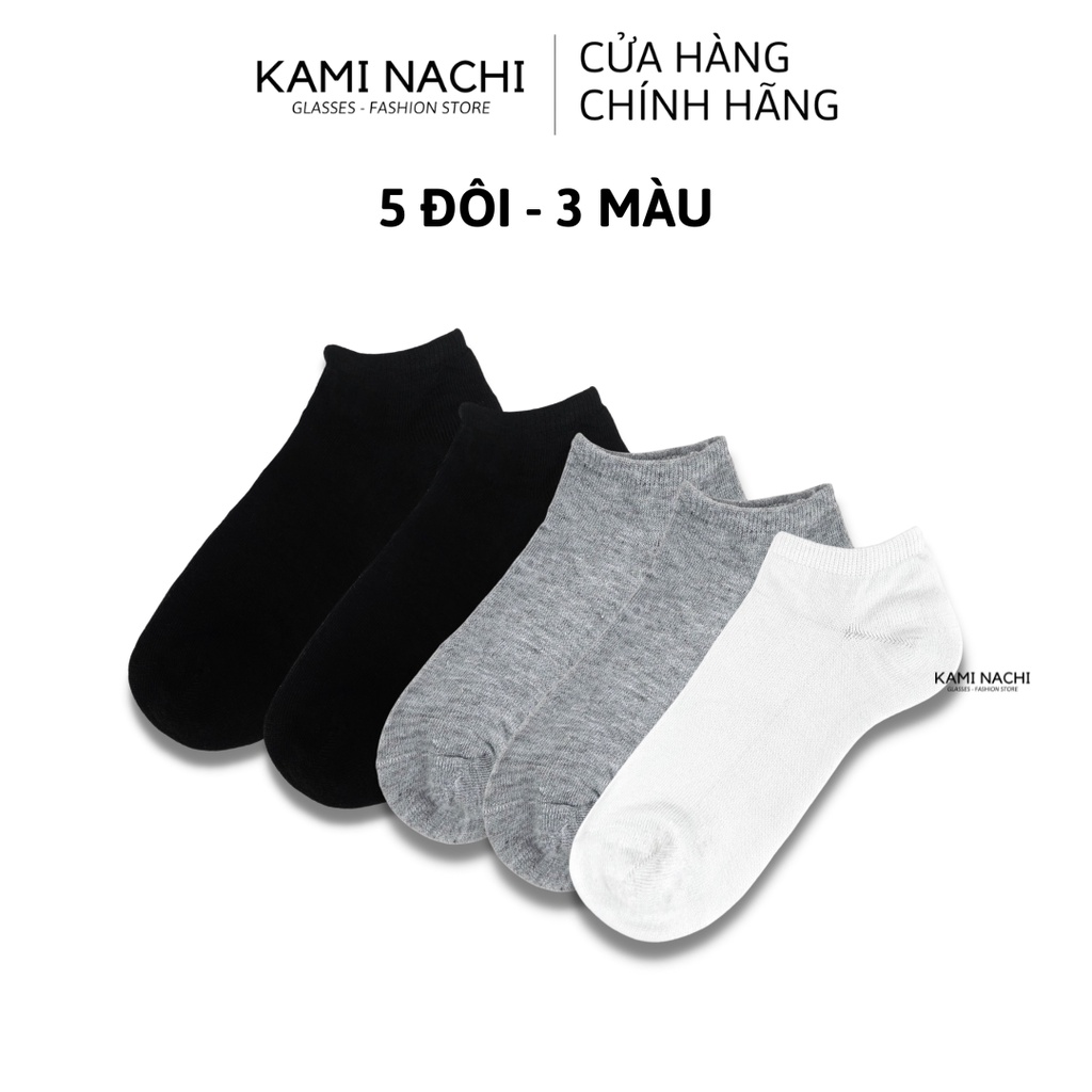 Vớ ngắn thông hơi, vải mềm thoáng khí ngang mắt cá chân, nhiều màu - Chính hãng KAMI NACHI