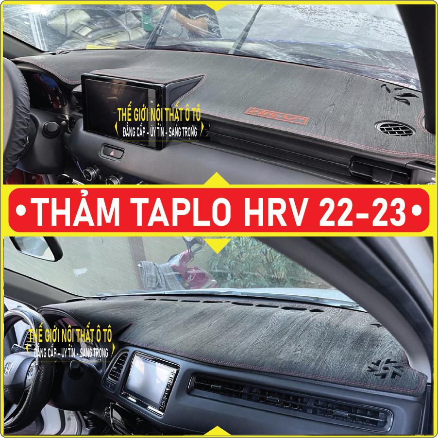 Thảm taplo honda hrv đời 2017 đến 2023 chống nắng da cacbon, tuyết nhung cao cấp chuẩn form