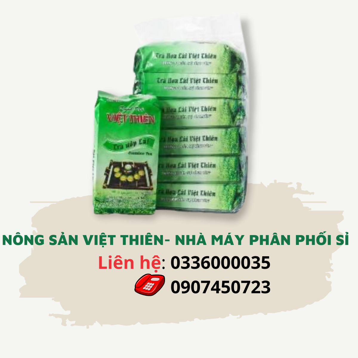 Trà lài Việt Thiên 70gx6 gói_Nhà Máy Sản Xuất Và Phân Phối Sỉ Nông Sản, giá rẻ