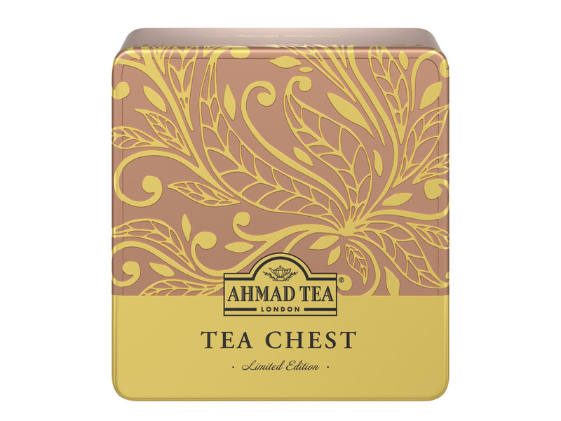 TRÀ AHMAD ANH QUỐC - BỘ SƯU TẬP 4 VỊ  hộp sắt vuông - Tea Chest Four