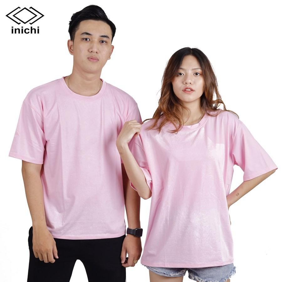 Áo thun tay lỡ Unisex màu trơn INICHI form rộng cá tính IC643 8 màu