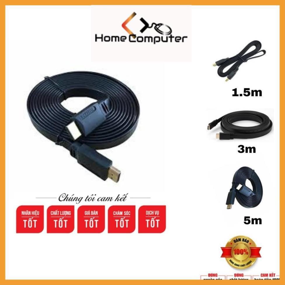 Dây Cáp Tín Hiệu HDMI 1.5m, 3m, 5m Dẹt Chuẩn 1.4v Lõi Đồng - Truyền tín Hiệu Tốc Độ Cao