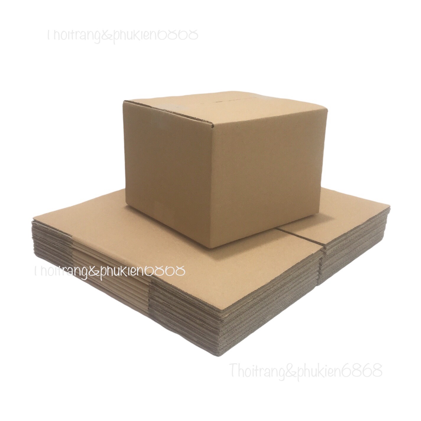 20x20x15 Combo10 hộp carton đóng hàng cỡ vừa, size 20*20*15