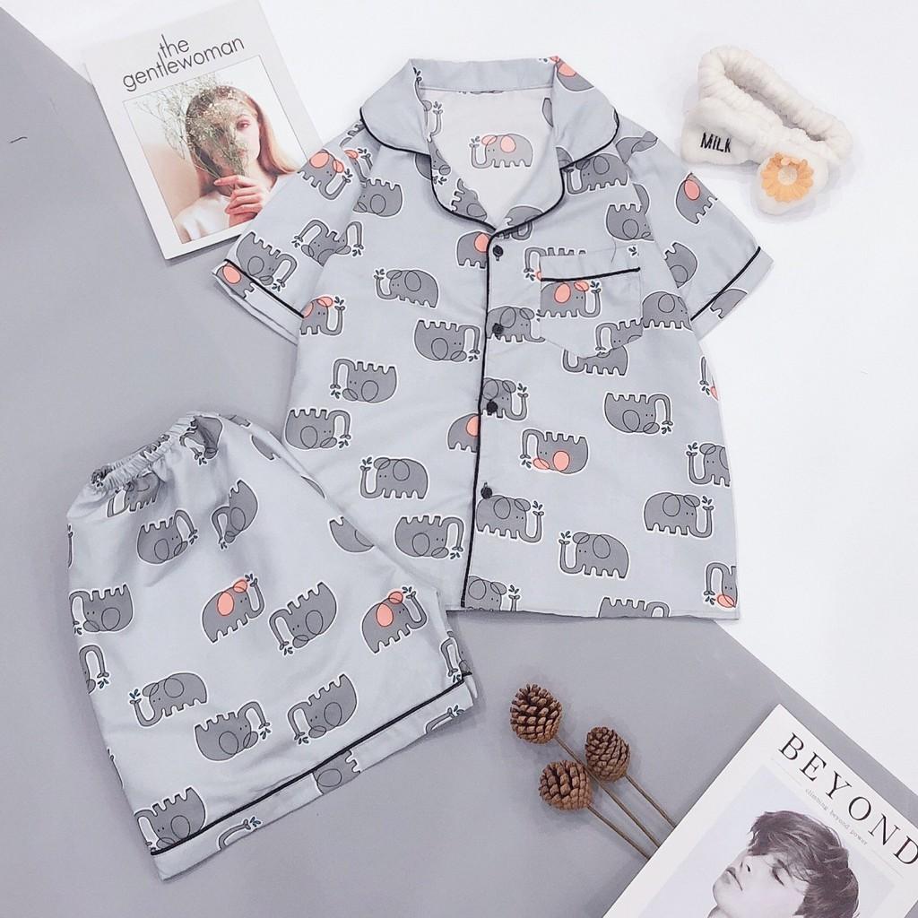 Mẫu mới về Bộ ngủ quần cộc áo cộc pijama kate thái cực hot hit bộ pyjama bộ pizama