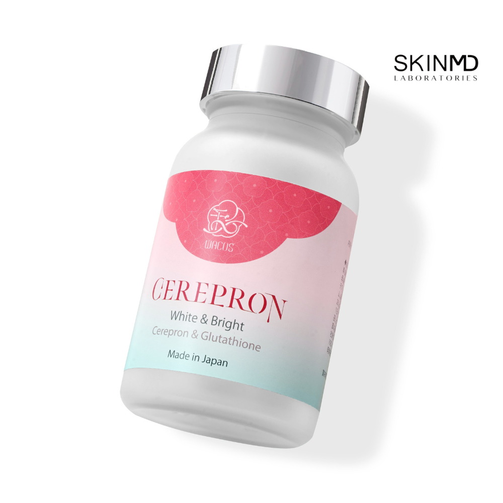 Viên uống trắng da kép WACOS CEREPRON Lọ 60 viên Làm da trắng sáng từ bên trong, mờ thâm nám, tàn nhang ngăn ngừa lão hóa, giảm nếp nhăn, chảy xệ