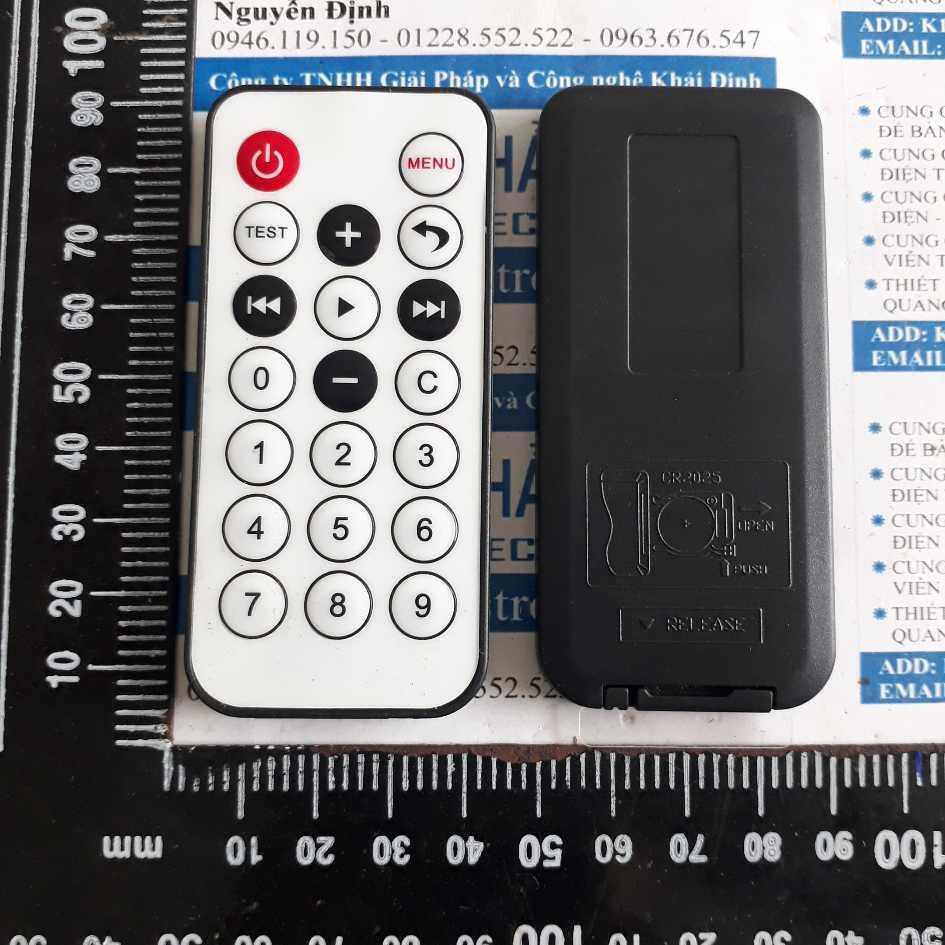 Remote hồng ngoại 20 phím trắng, nhựa pin 3v kde3016