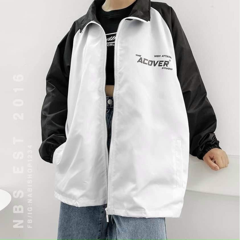Áo Khoác Dù Bomber 2 Lớp Nam Nữ Ulzzang Unisex Form Rộng ACOVERR