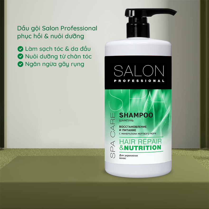 Bộ gội ủ Salon Professional phục hồi và nuôi dưỡng tóc dành cho mái tóc yếu, dễ gãy rụng 2000ml