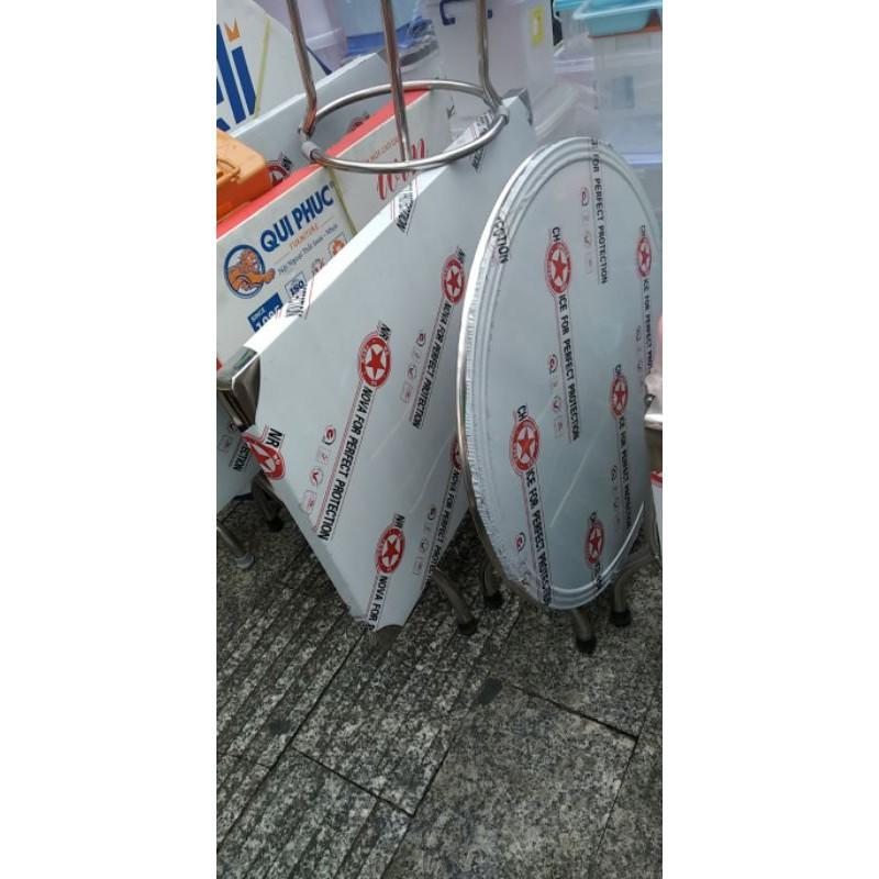 bàn tròn inox nhỏ 80 cm cao cấp