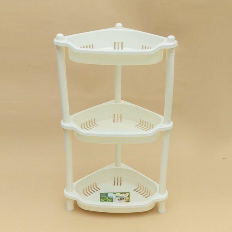KỆ GÓC 3 TẦNG - Kệ Tam Giác Tiết Kiệm Không Gian