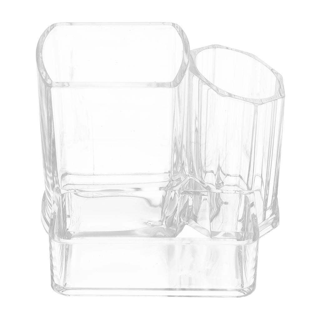 Clear Makeup Cosmetic Organizer Jewelry Brush Storage Box Acrylic Holder