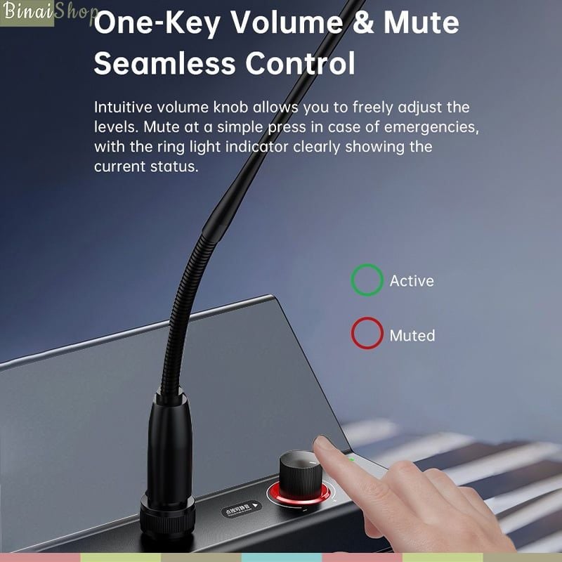 Takstar BN30B – Bộ Micro Cổ Ngỗng Kèm Loa Kép Công Suất 30W, DSP Chống Hú, Kết Nối Mở Rộng Đa Dạng Cho Phát Biểu, Họp Trực Tuyến, Giảng Dạy - Hàng chính hãng