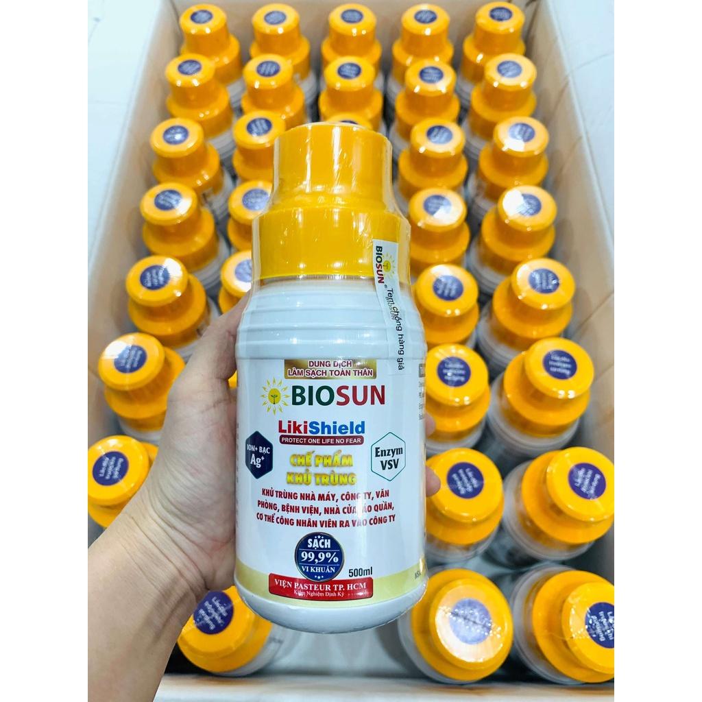 Dung dịch sát khuẩn Nano Bạc LikiShield BioSun 500ml pha được 50 lít nước