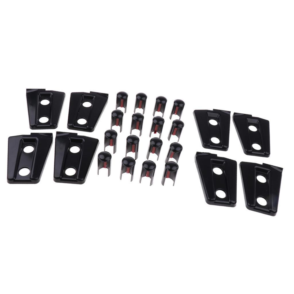 8Pcs 4 Door Hinge Cover Hinge Set Kit