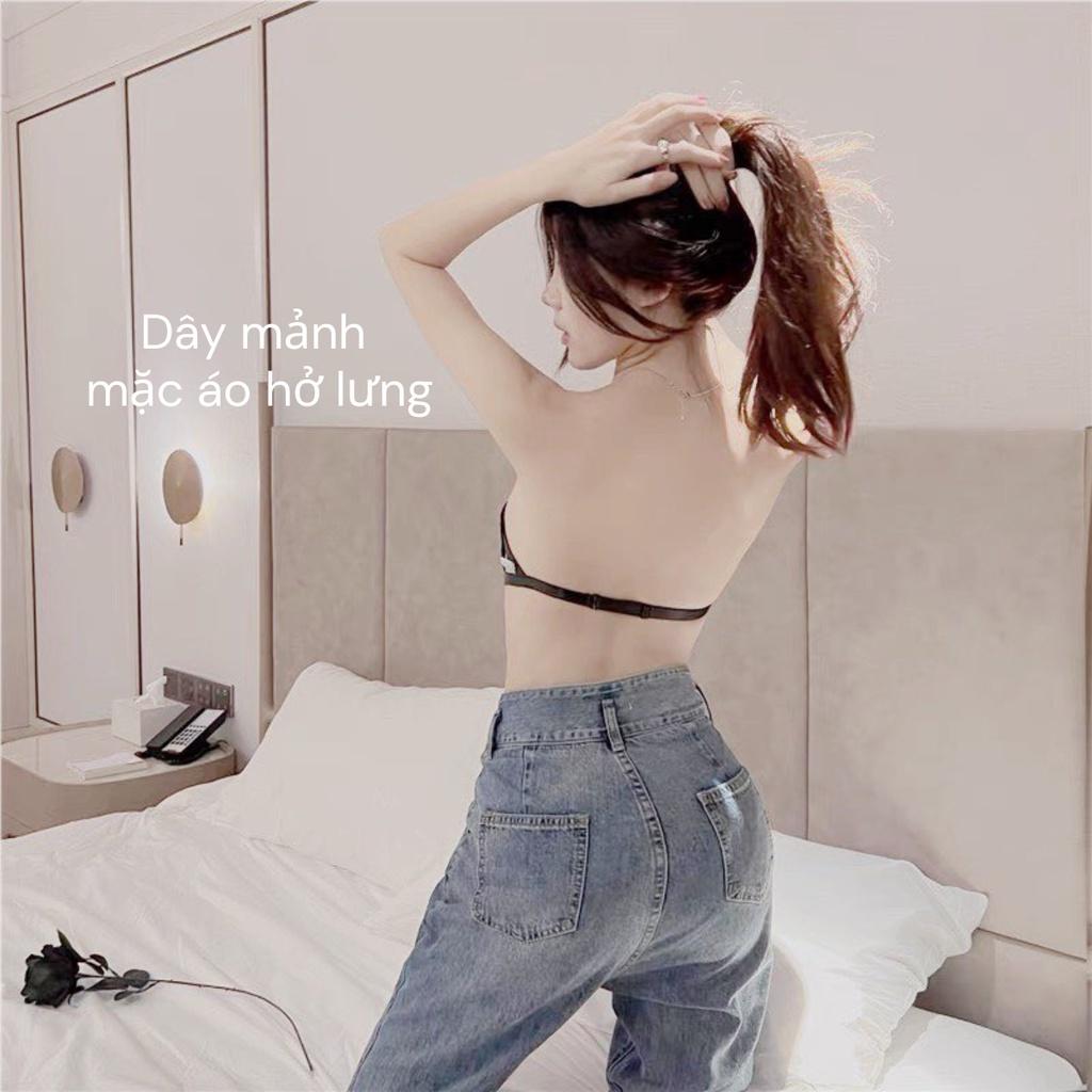 M87. Áo ngực không dây, áo ngực đệm tim hở lưng chống tụt xuất Nhật tạo nhiều kiểu