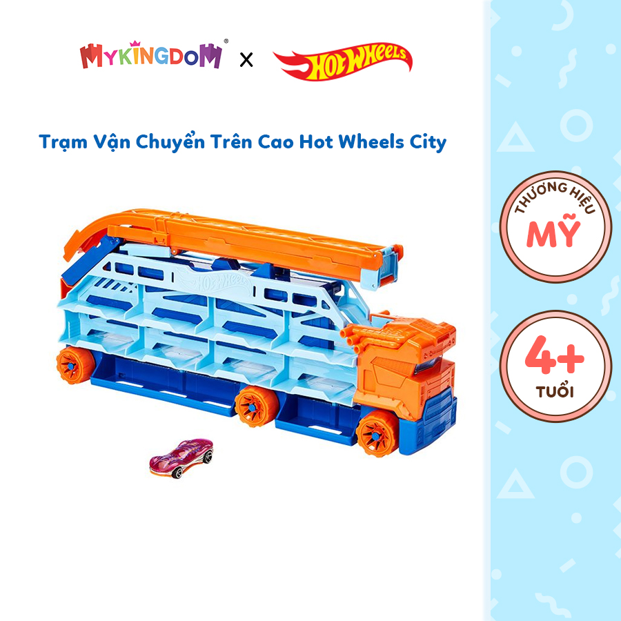 Đồ Chơi Trạm Vận Chuyển Trên Cao Hot Wheels City HDY92