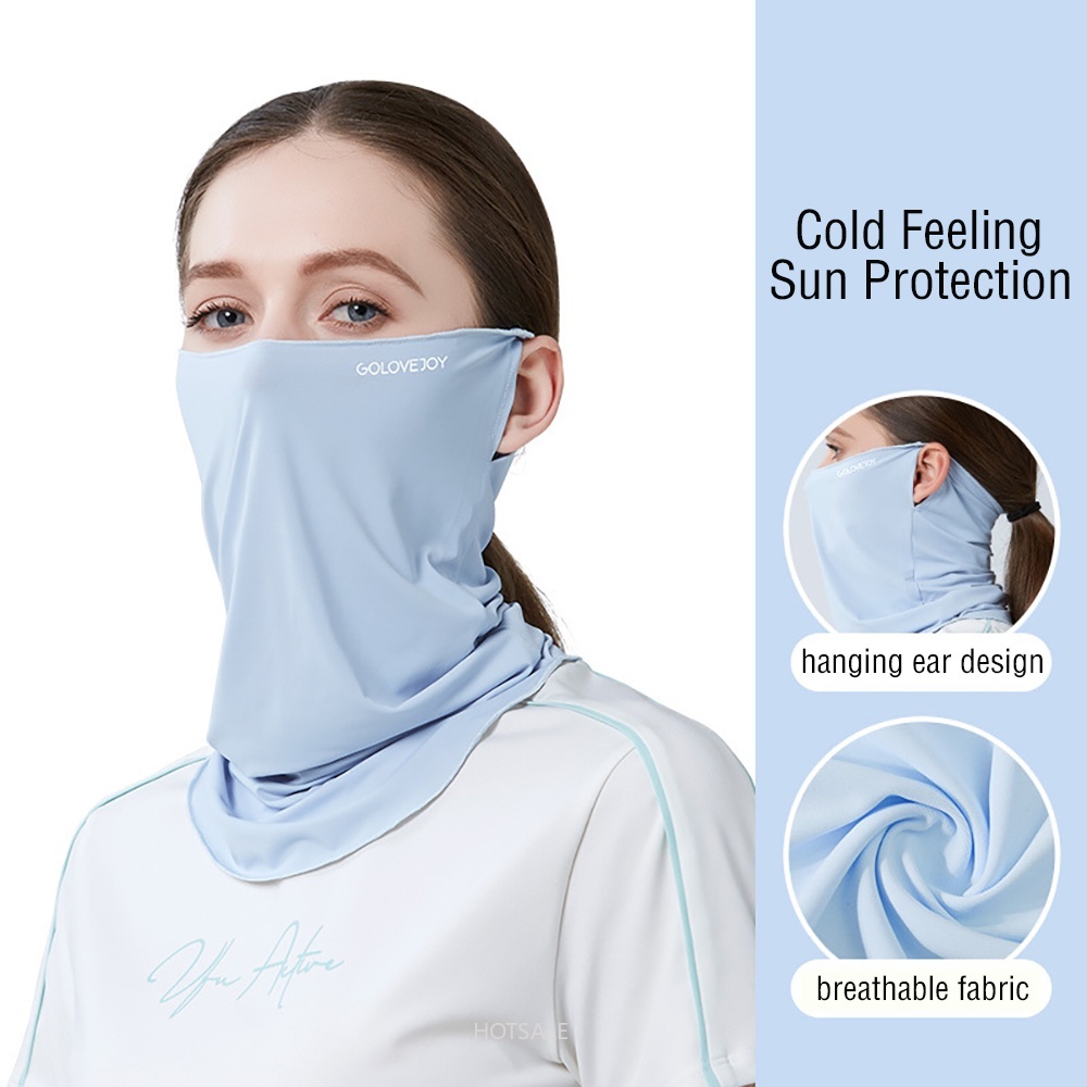 Khẩu trang băng lụa chống nắng cao cấp, khẩu trang nam nữ, chống tia UV, chống bụi, UPF50+, Hàng chính hãng