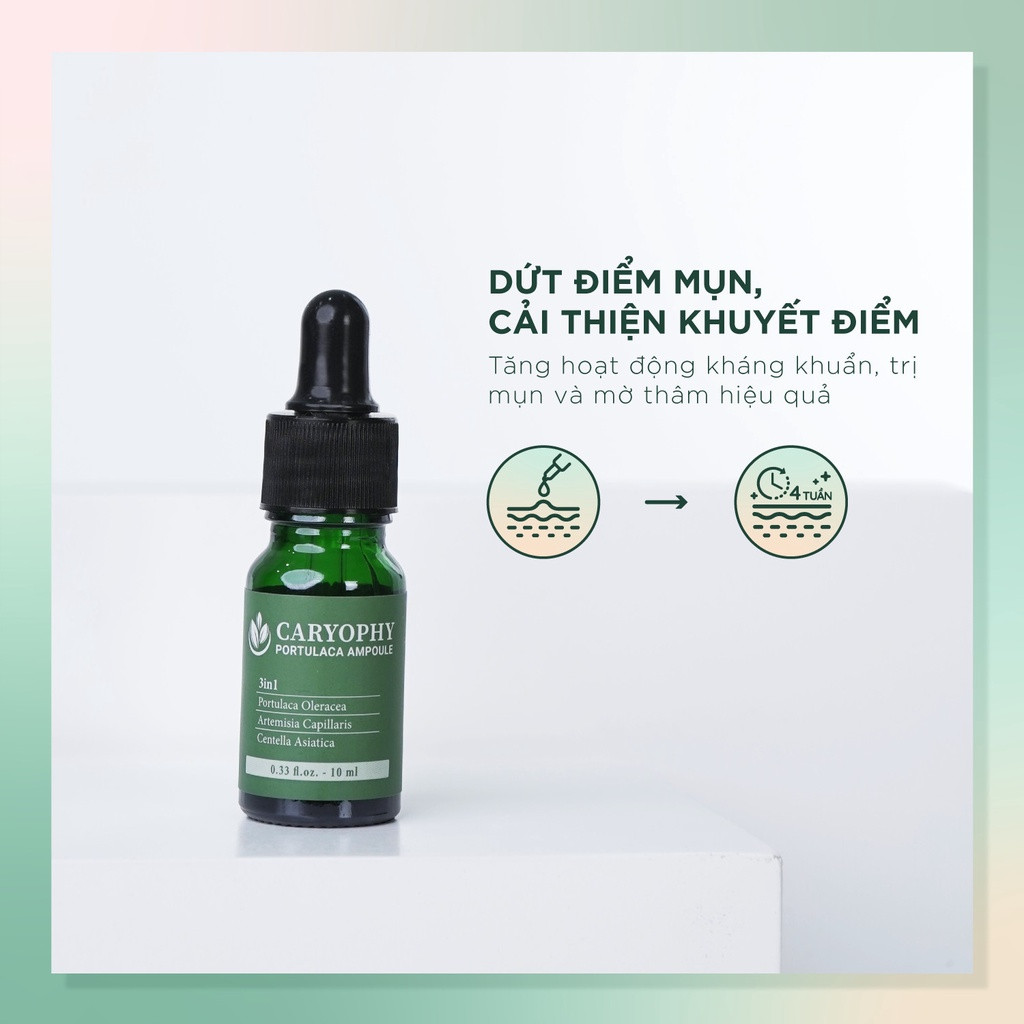 Combo 2 SP Tẩy Tế Bào Chết, Ngăn Ngừa Mụn, Hỗ Trợ Giảm Mụn Thâm Caryophy