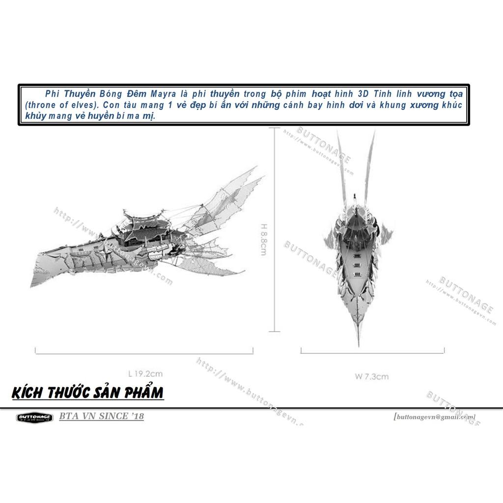 Mô Hình Lắp Ráp 3d Phi Thuyền Bóng Đêm Mayra