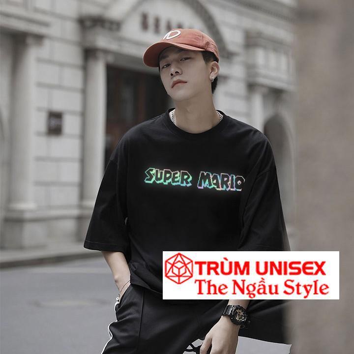 Áo thun tay lỡ ngắn Stee Phản quang GAME MARIO Unisex aothununisex aophongnam