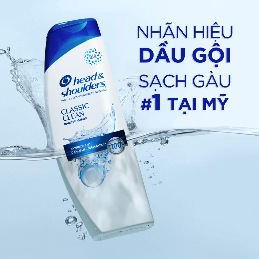 Dầu Gội Head &amp; Shoulder Classic Clean Ngăn Ngừa Gàu 613ml