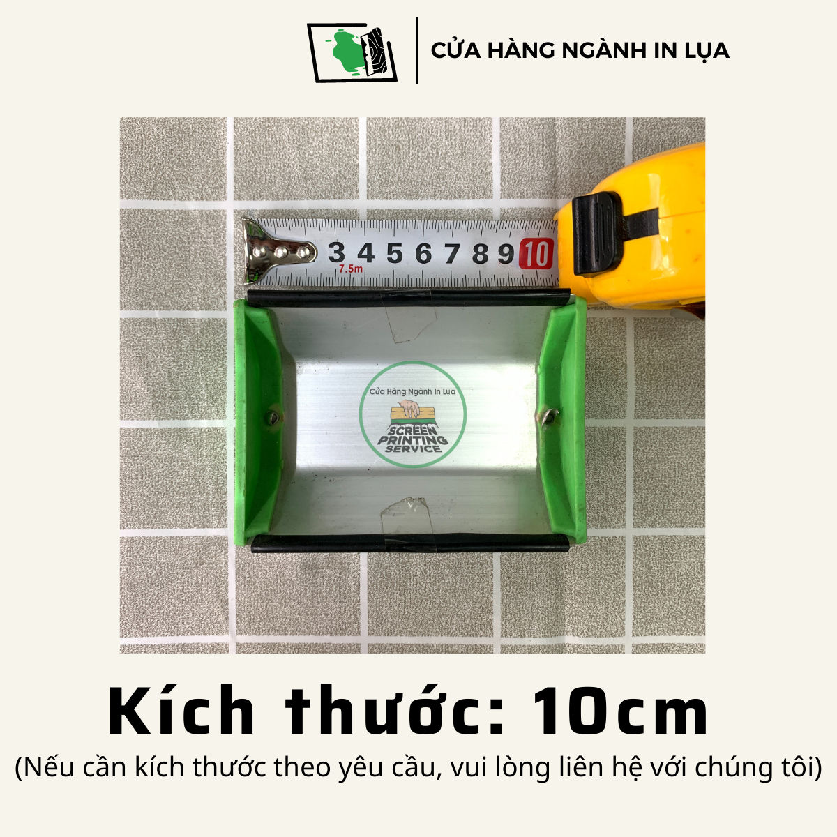 Máng lên keo chụp bản in lụa nhiều kích thước