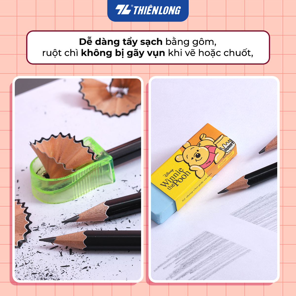 Hộp 10 cây Bút chì gỗ HB cao cấp Bizner BIZ-P01