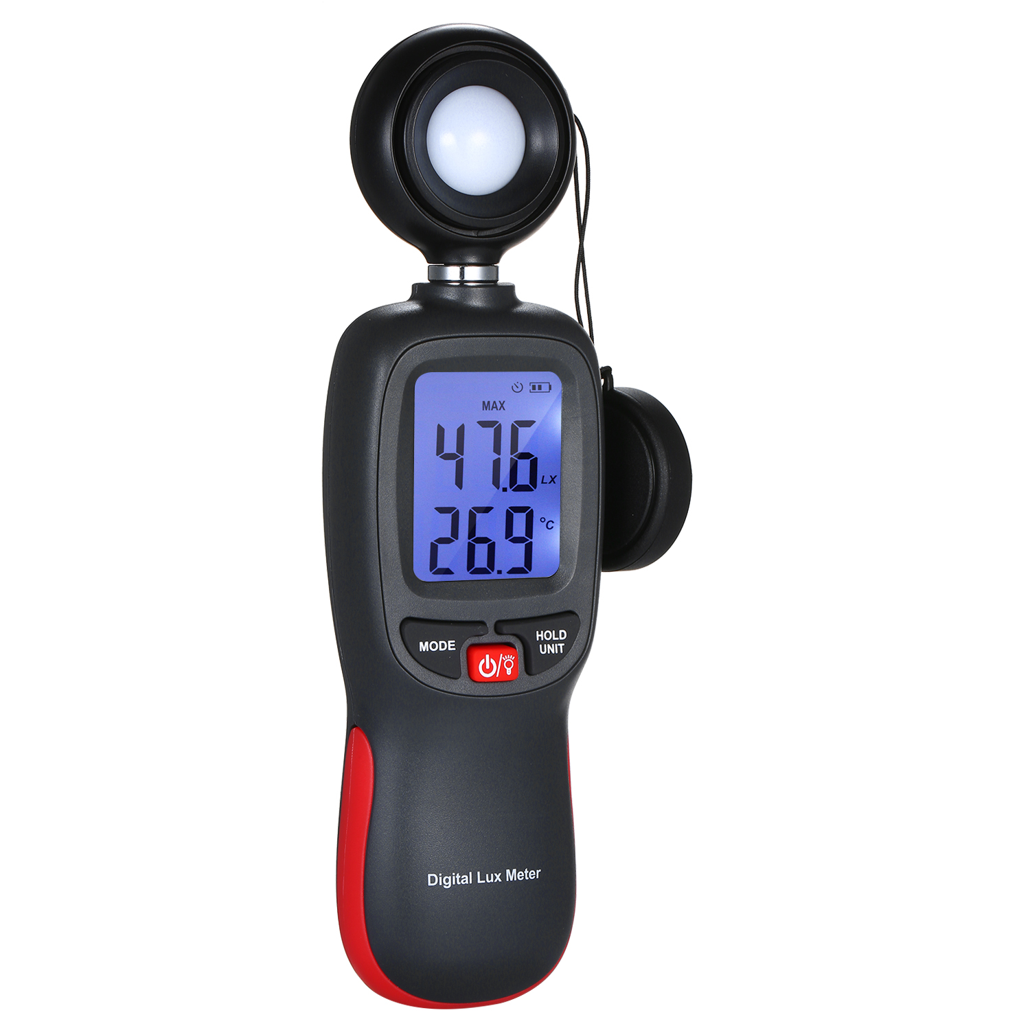 Máy đo sáng cầm tay thông minh hỗ trợ màn hình LCD 0-200000 Lux