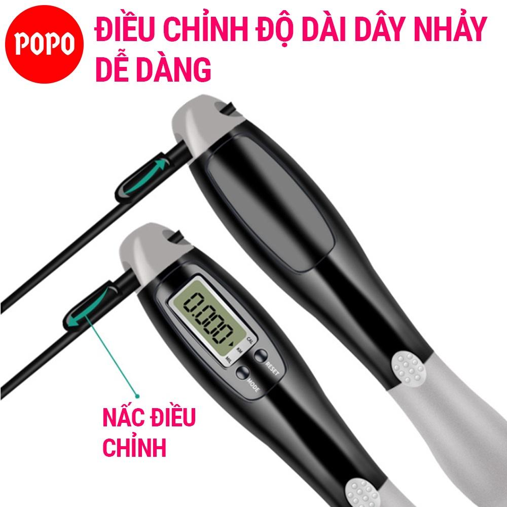 Dây nhảy đếm số SPORTY đếm vòng tự động thông minh, dây nhảy giảm cân điện tử không dây cao cấp SPORTY XS1102