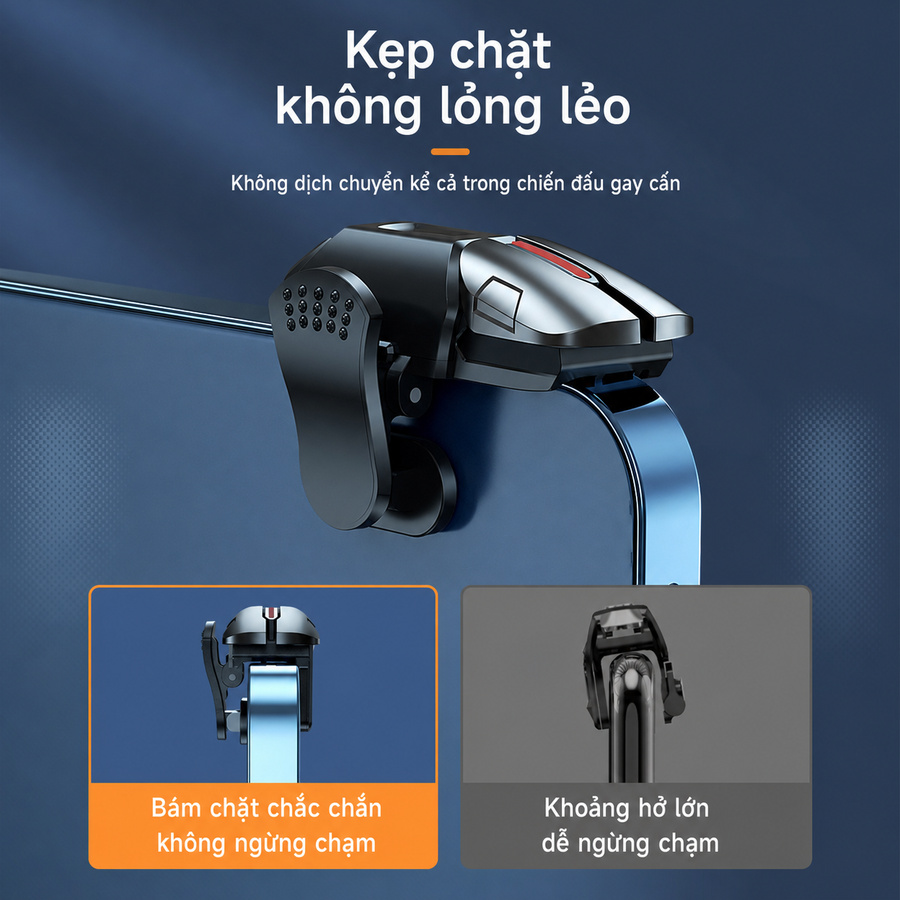 Combo 2 Nút Kẹp Chơi Game 4 Nút Bấm Cho Điện Thoại