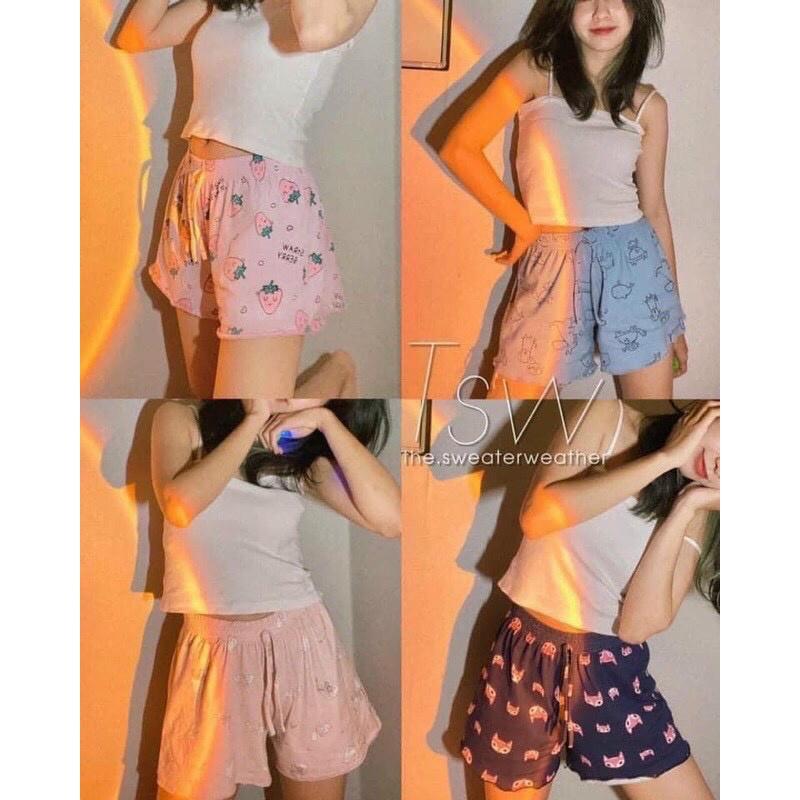 Quần short cotton CHẤT MỀM MÁT, HỌA TIẾT TRẺ TRUNG NGỘ NGHĨNH