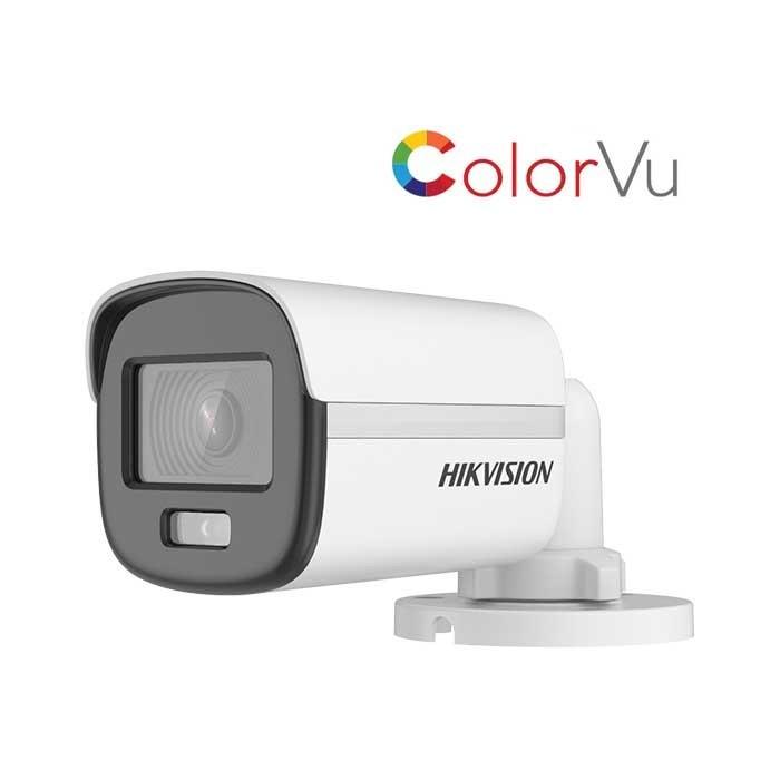 CAMERA HD-TVI ColorVu HIKVISION DS-2CE10DF0T-F 2MP 1080P, CÓ MÀU BAN ĐÊM - Hàng chính hãng