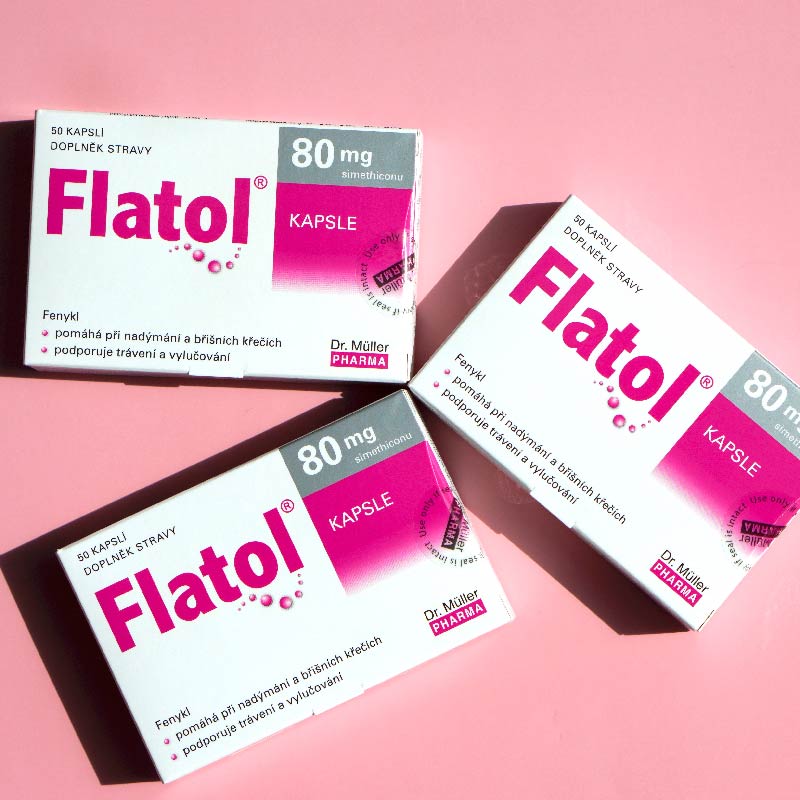 Viên hỗ trợ trào ngược dạ dày Flatol Dr Muller giảm đầy hơi, co thắt ruột, hỗ trợ tiêu hóa