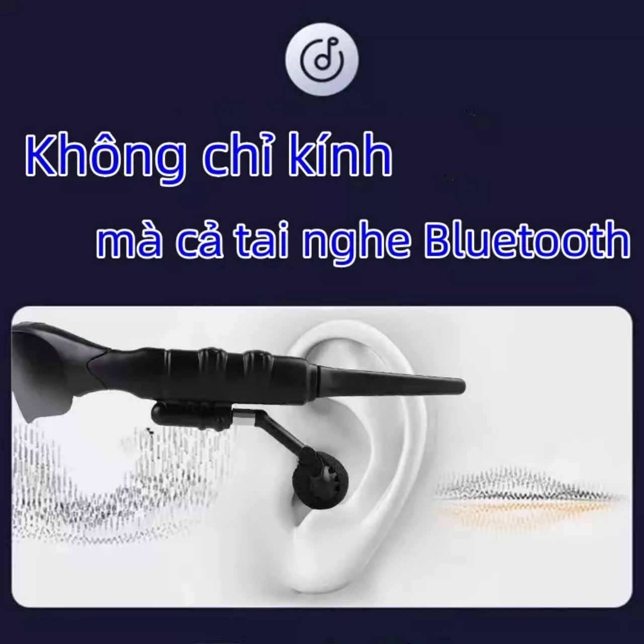 Kính Mắt thông minh Bluetooth5.2 nghe nhạc nam nữ, Kính râm Chống UV tích hợp kết nối hỗ trợ gọi rảnh tay Và Nghe Nhạc