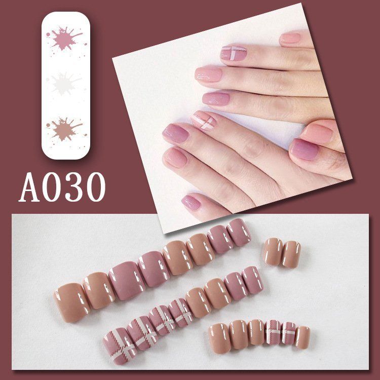 Móng tay giả, bộ 24 nail giả kiểu dáng thời trang phong cách MG11